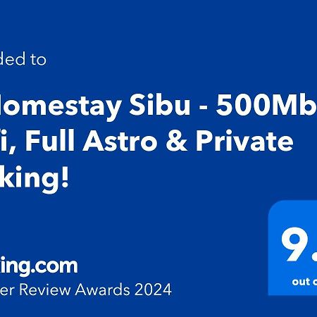 H Homestay Sibu - 1000Mbps 1Gbps Wifi, Astro & Auto Gate Parking Semi Detached House! 외부 사진
